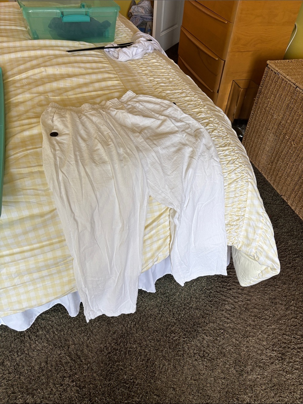 White Straight-Leg Women's Pants